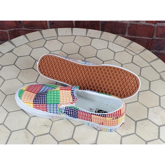 New Adult Men Vans X‎ Pride Month Parade Slip-On Sneaker Mens Size 11.5 Rainbow - Picture 7 of 8